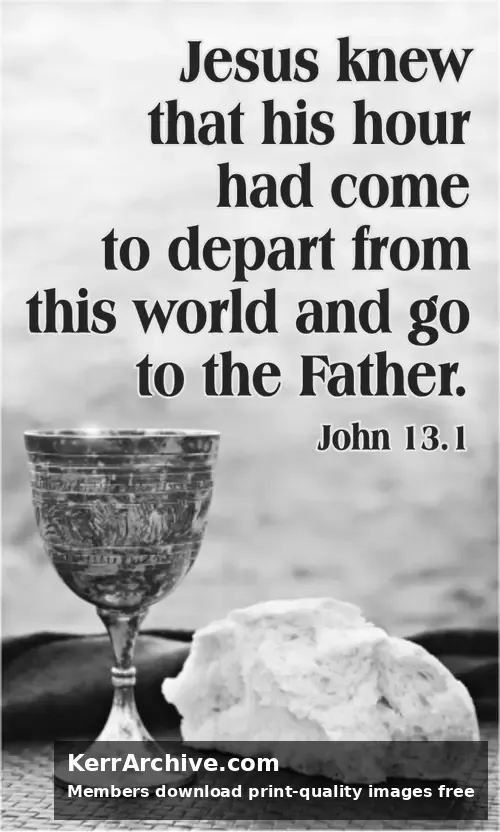 Year B Holy Week Maundy Thursday (grayscale)