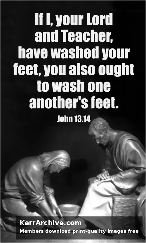 Year A Holy Week Maundy Thursday (grayscale)