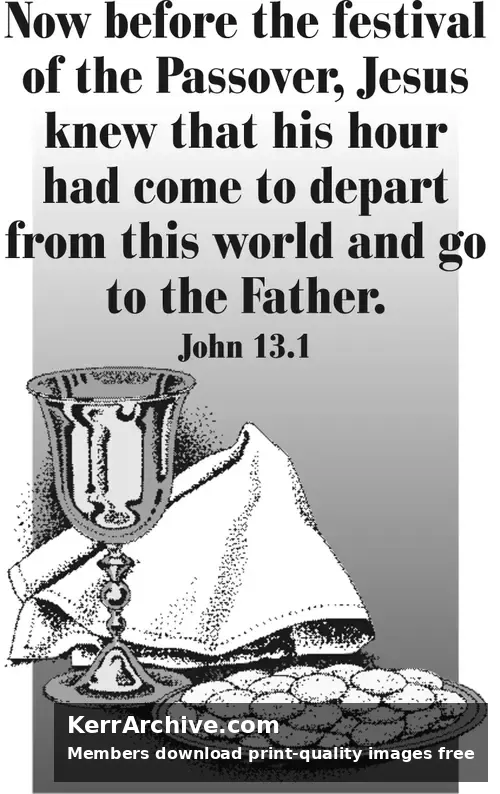 Year A Holy Week Maundy Thursday (grayscale)