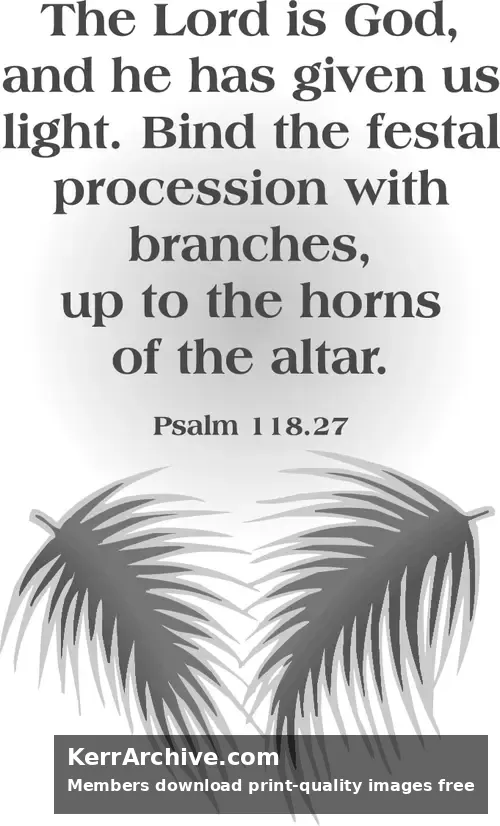Year A Lent Palm/Passion Sunday (grayscale)
