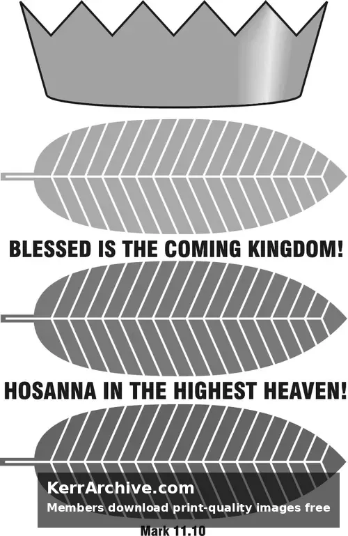 Year B Lent Palm/Passion Sunday (grayscale)