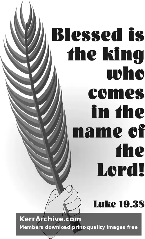 Year C Lent Palm/Passion Sunday (grayscale)
