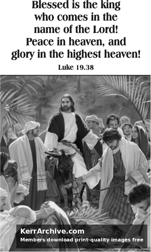 Year C Lent Palm/Passion Sunday (grayscale)