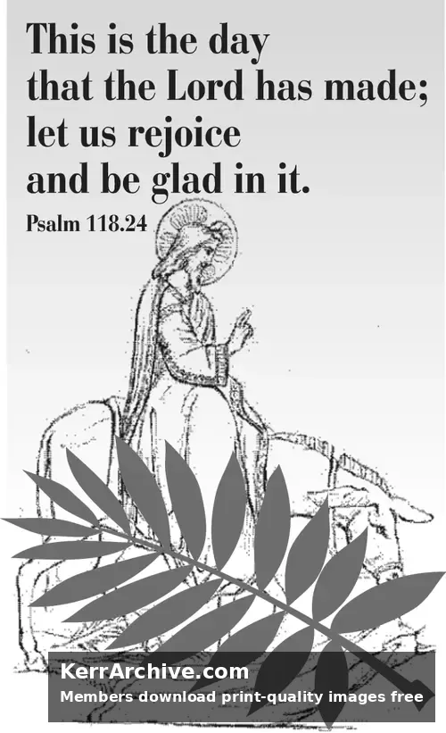 Year C Lent Palm/Passion Sunday (grayscale)