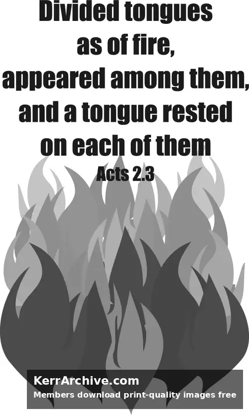 Year A Easter Pentecost Sunday (grayscale)