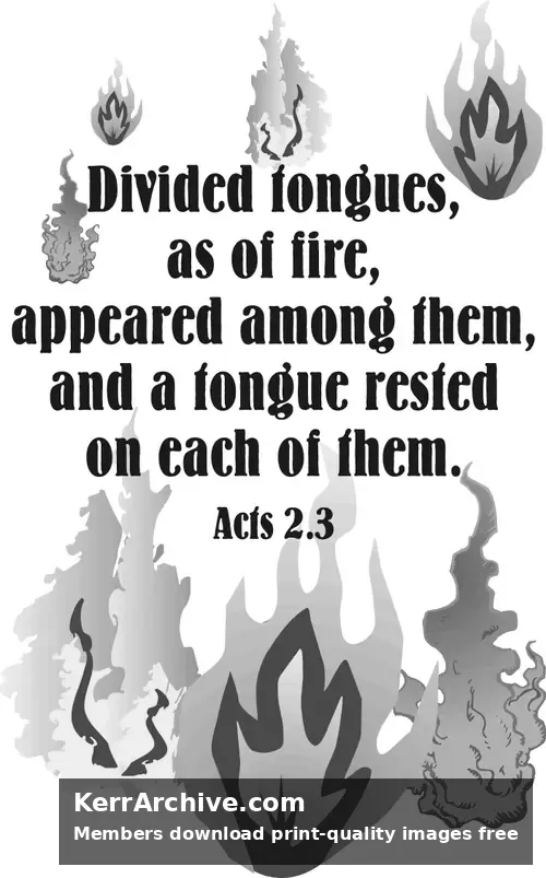 Year A Easter Pentecost Sunday (grayscale)