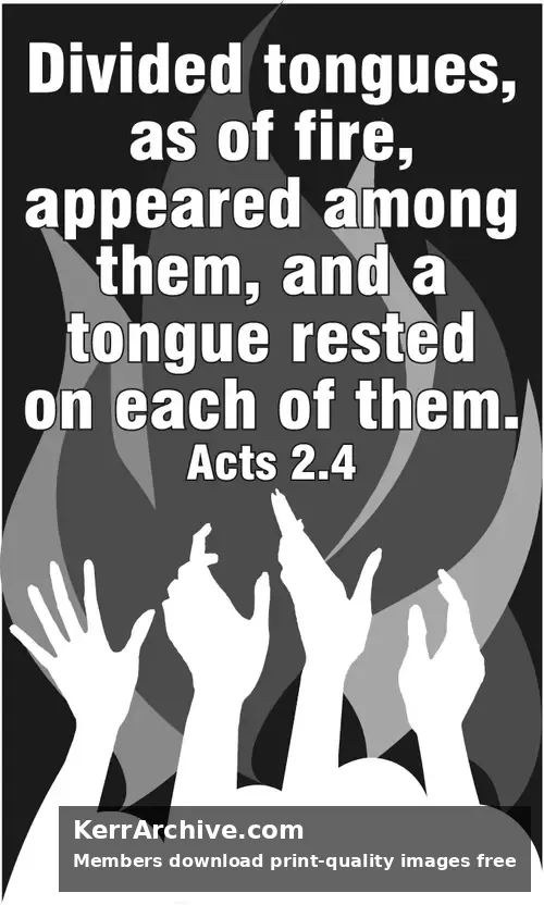 Year B Easter Pentecost Sunday (grayscale)