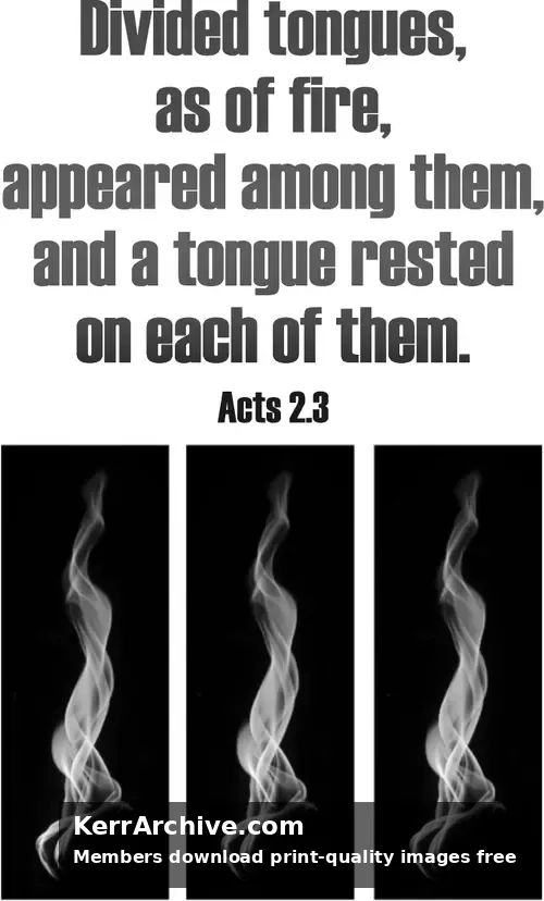 Year B Easter Pentecost Sunday (grayscale)