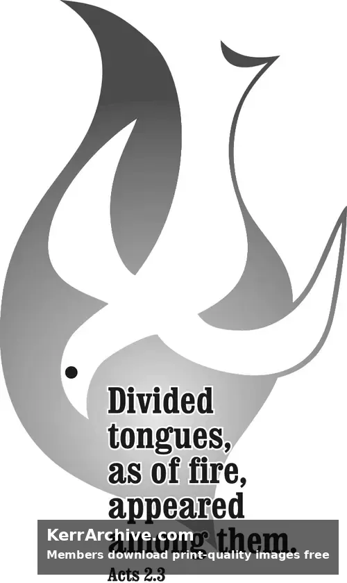 Year B Easter Pentecost Sunday (grayscale)