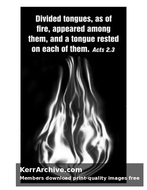 PentecostB8acts — Acts 2:3 (grayscale)