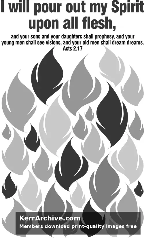 Year B Easter Pentecost Sunday (grayscale)