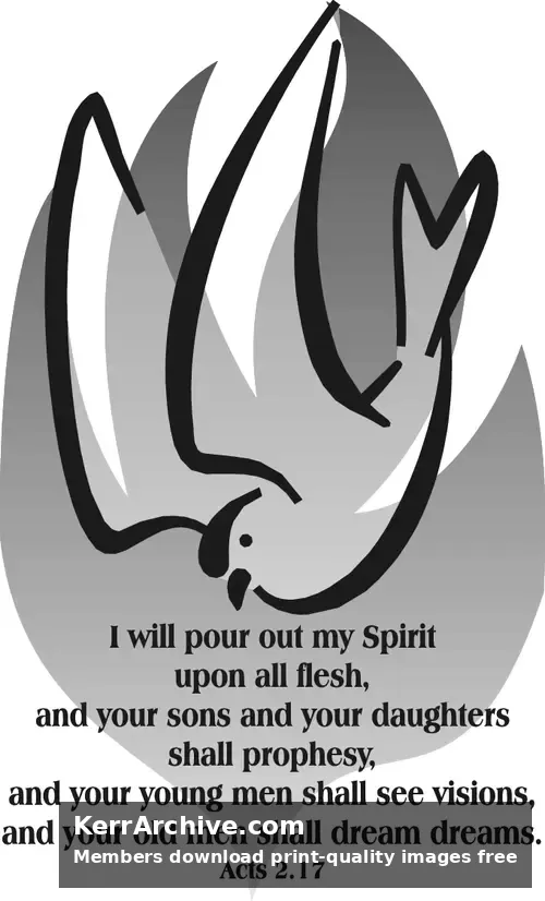 Year C Easter Pentecost Sunday (grayscale)