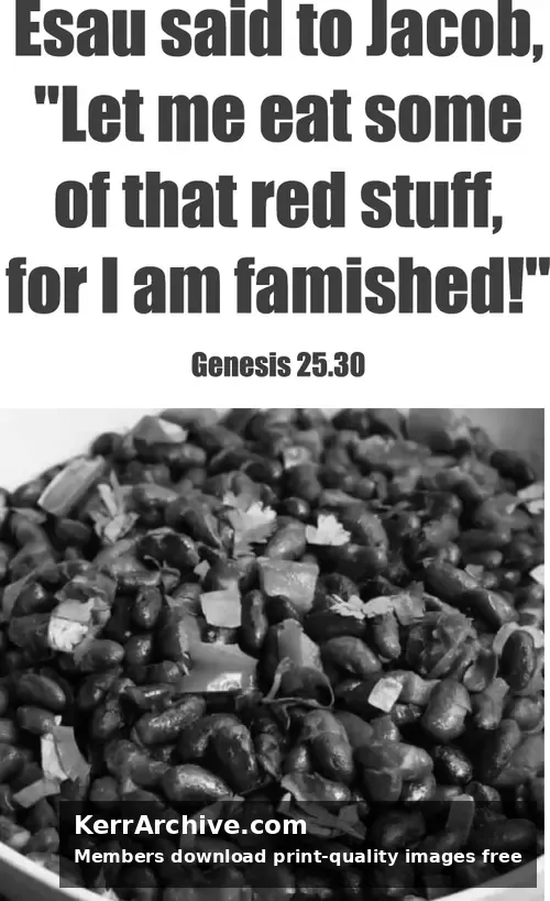 Year A After Pentecost Proper 10 — Genesis 25:30 (grayscale)