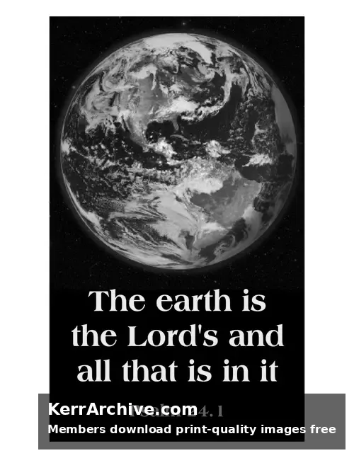 Year B After Pentecost Proper 10 — Psalms 24:1 (grayscale)