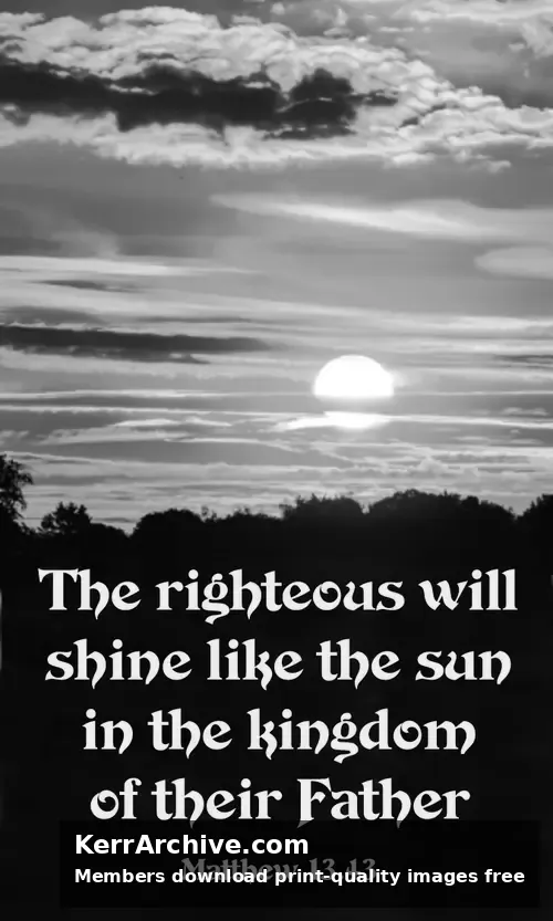 Year A After Pentecost Proper 11 — Matthew 13:43 (grayscale)