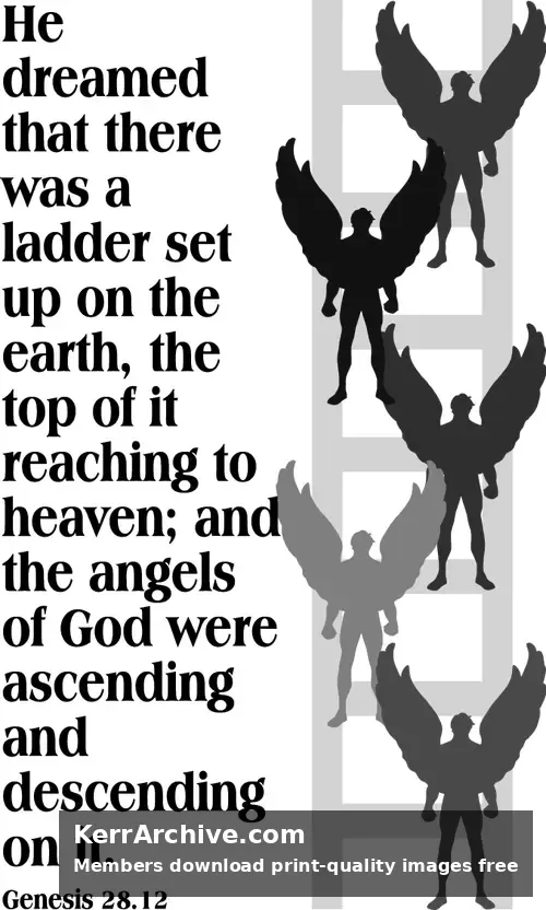 Year A After Pentecost Proper 11 — Genesis 28:12 (grayscale)