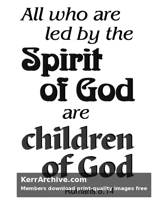 Year A After Pentecost Proper 11 — Romans 8:14 (grayscale)