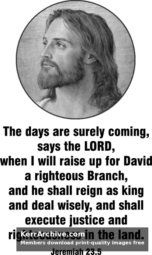 Year B After Pentecost Proper 11 — Jeremiah 23:5 (grayscale)