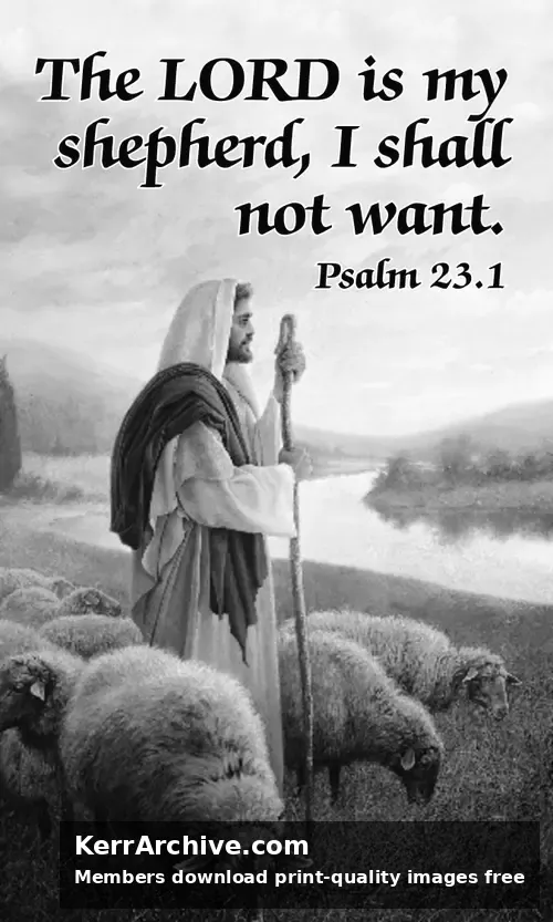 Year B After Pentecost Proper 11 — Psalms 23:1 (grayscale)