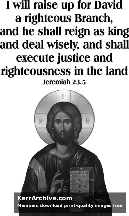 Year B After Pentecost Proper 11 — Jeremiah 23:5 (grayscale)