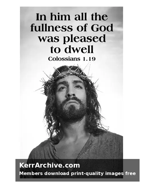 Year C After Pentecost Proper 11 — Colossians 1:19 (grayscale)