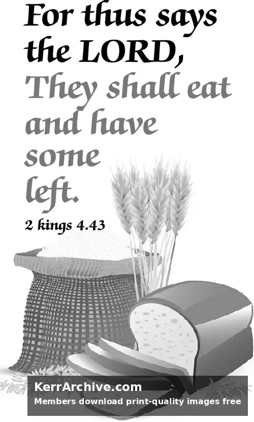 Year B After Pentecost Proper 12 — 2 Kings 4:43 (grayscale)