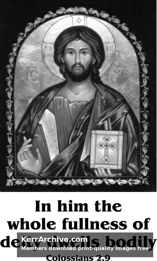 Year C After Pentecost Proper 12 — Colossians 2:9 (grayscale)