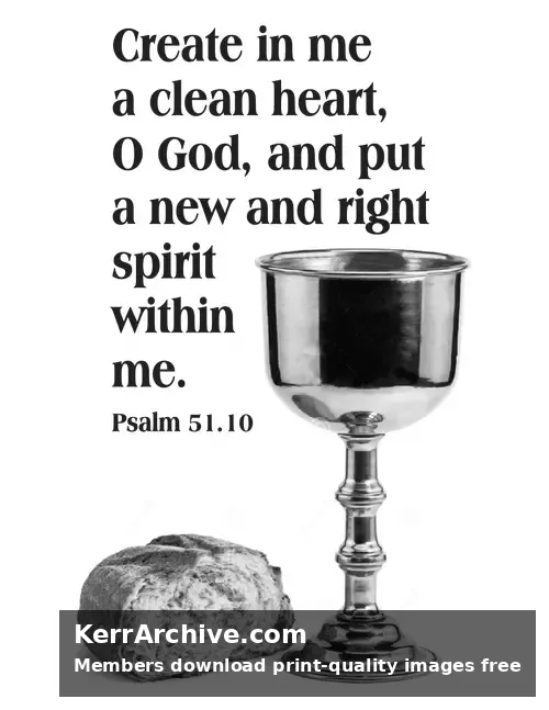 Year B After Pentecost Proper 13 — Psalms 51:10 (grayscale)