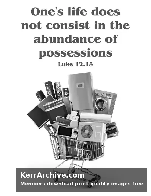 Year C After Pentecost Proper 13 — Luke 12:15 (grayscale)