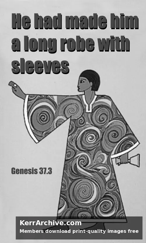 Year A After Pentecost Proper 14 — Genesis 37:3 (grayscale)