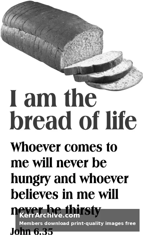 Year B After Pentecost Proper 14 — John 6:35 (grayscale)