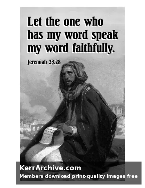 Year C After Pentecost Proper 15 — Jeremiah 23:28 (grayscale)