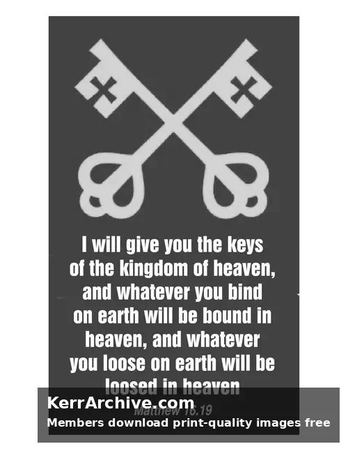 Year A After Pentecost Proper 16 — Matthew 16:19 (grayscale)