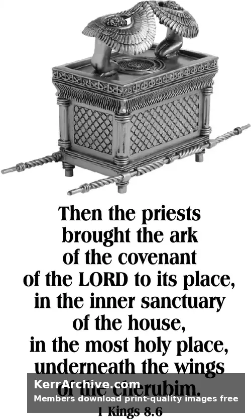 Year B After Pentecost Proper 16 — 1 Kings 8:6 (grayscale)