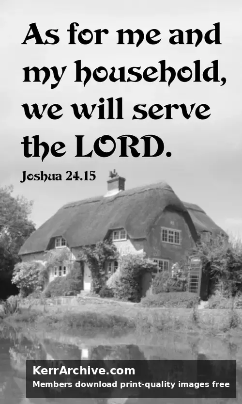Year B After Pentecost Proper 16 — Joshua 24:15 (grayscale)