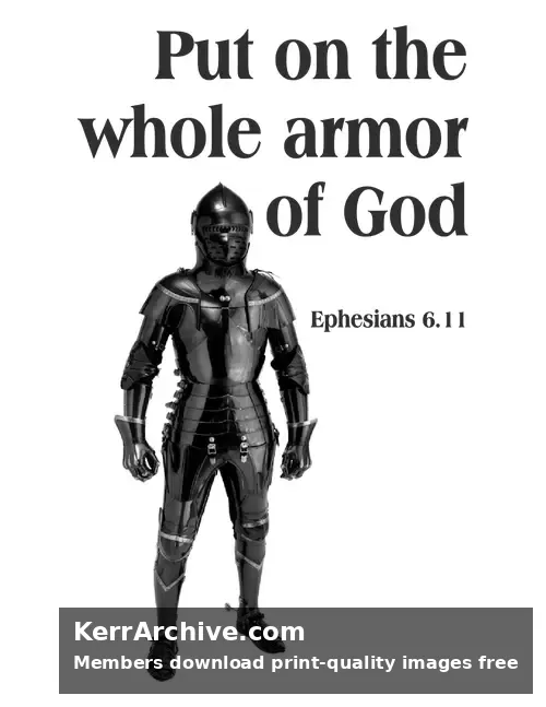 Year B After Pentecost Proper 16 — Ephesians 6:11 (grayscale)