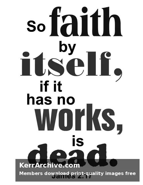 Year B After Pentecost Proper 18 — James 2:17 (grayscale)