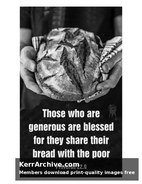 Year B After Pentecost Proper 18 — Proverbs 22:9 (grayscale)