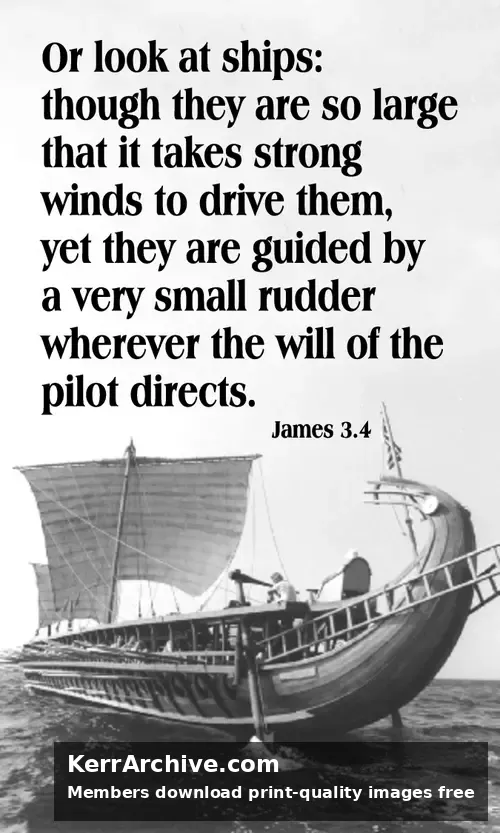 Year B After Pentecost Proper 19 — James 3:4 (grayscale)