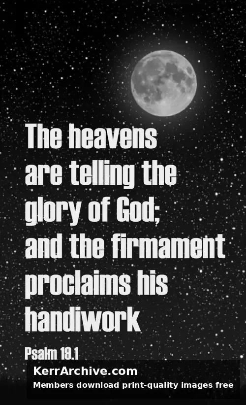 Year B After Pentecost Proper 19 — Psalms 19:1 (grayscale)