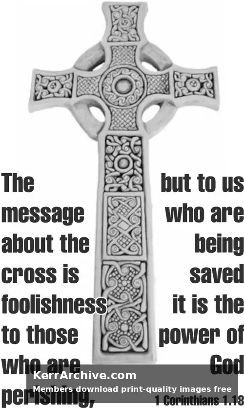 Year C After Pentecost Proper 19 — 1 Corinthians 1:18 (grayscale)