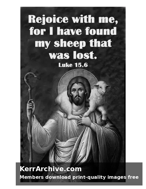 Year C After Pentecost Proper 19 — Luke 15:6 (grayscale)
