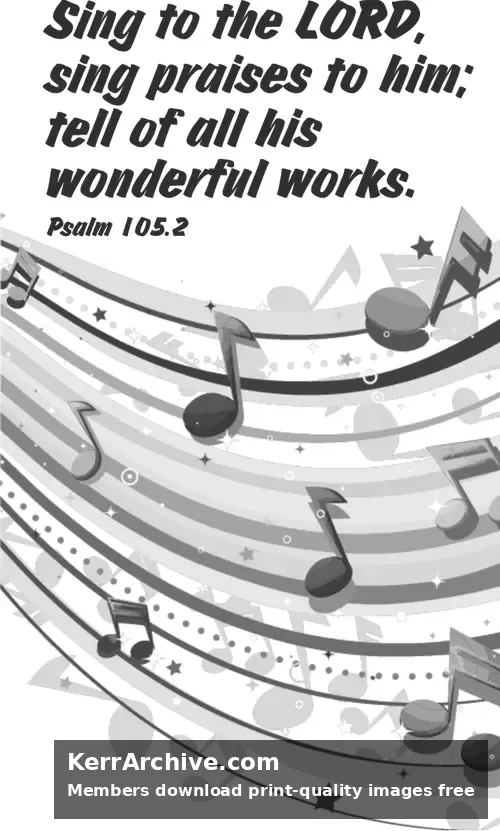 Year A After Pentecost Proper 20 — Psalms 105:2 (grayscale)