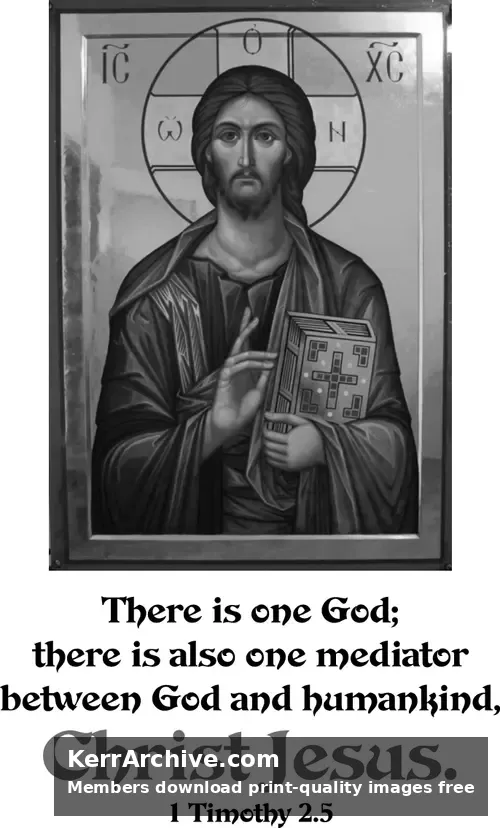 Year C After Pentecost Proper 20 — 1 Timothy 2:5 (grayscale)