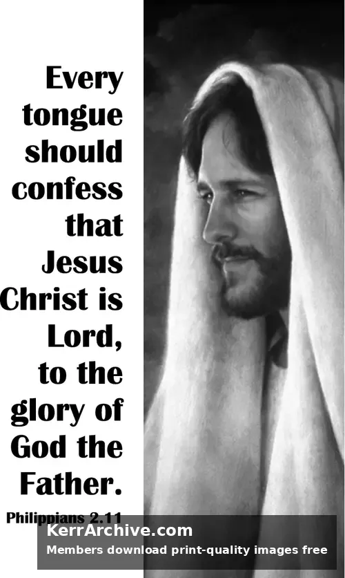 Year A After Pentecost Proper 21 — Philippians 2:11 (grayscale)