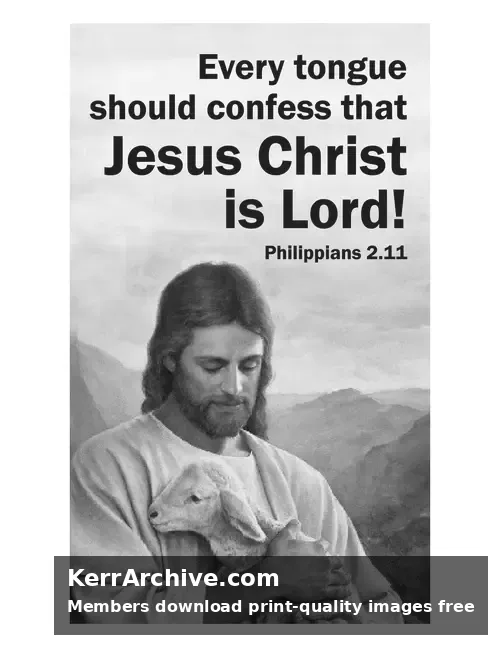 Year A After Pentecost Proper 21 — Philippians 2:11 (grayscale)