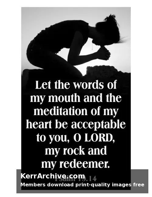 Year B After Pentecost Proper 21 — Psalms 19:14 (grayscale)