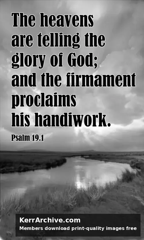 Year A After Pentecost Proper 22 — Psalms 19:1 (grayscale)
