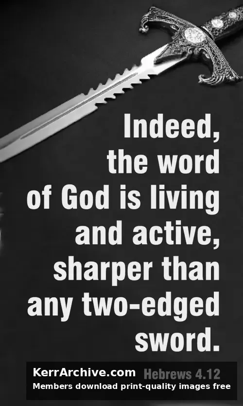 Year B After Pentecost Proper 23 — Hebrews 4:12 (grayscale)