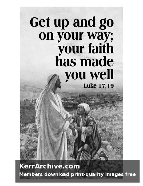 Year C After Pentecost Proper 23 — Luke 17:19 (grayscale)